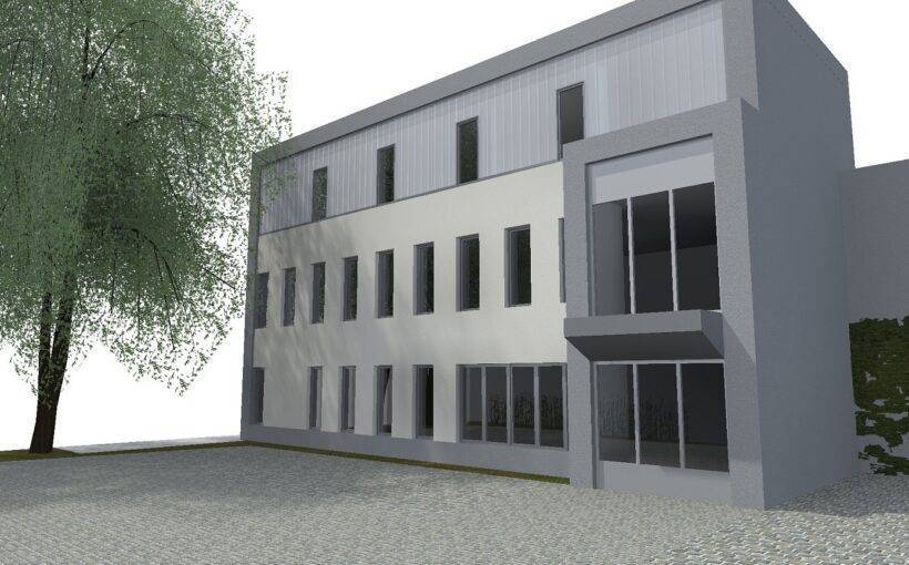 polyfunkční objekt, studie, architekt, liberec, vít lopatovský, projekt, dopravní uzel, návrh budovy