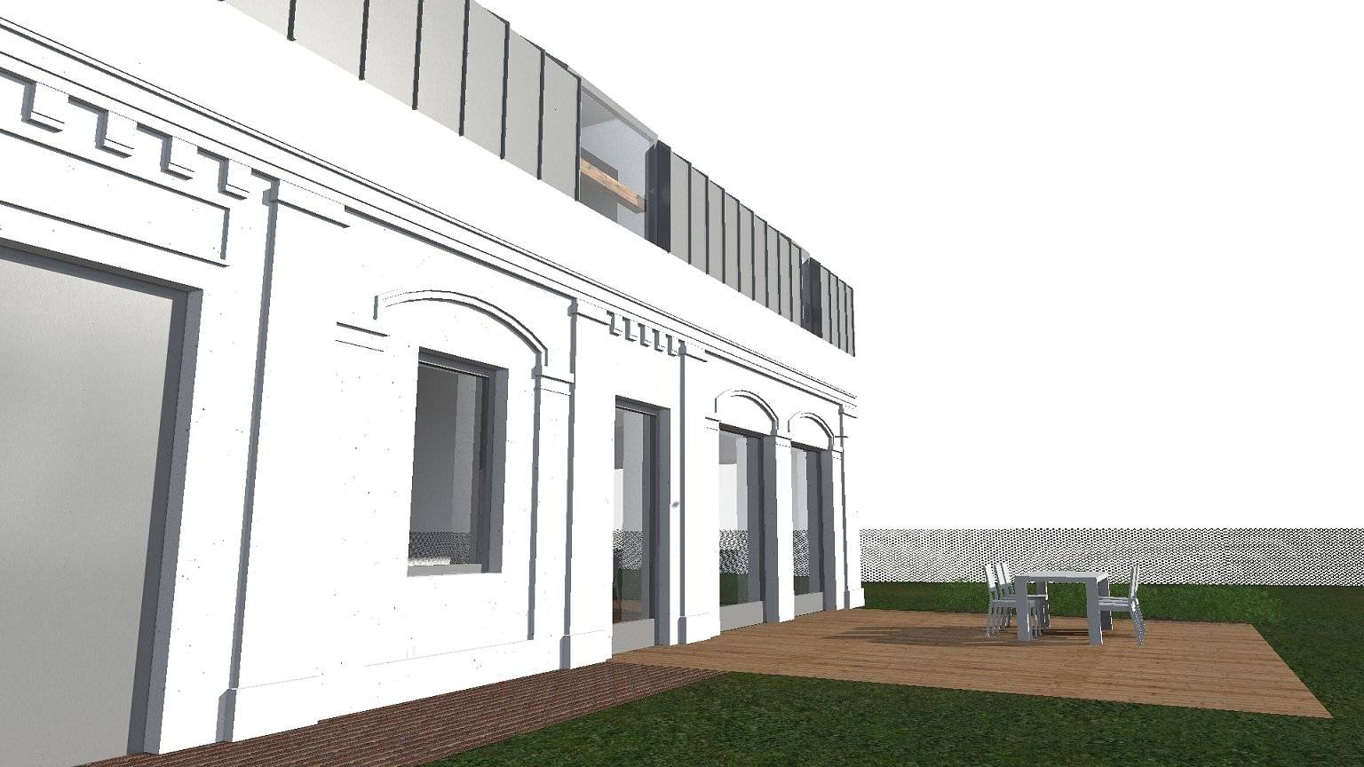 rekonstrukce, hospodářská stavba, stavení, bukovka, plzeň, architekt, návrh budov, návrh vzhledu, studie, projekt, Vít Lopatovský,