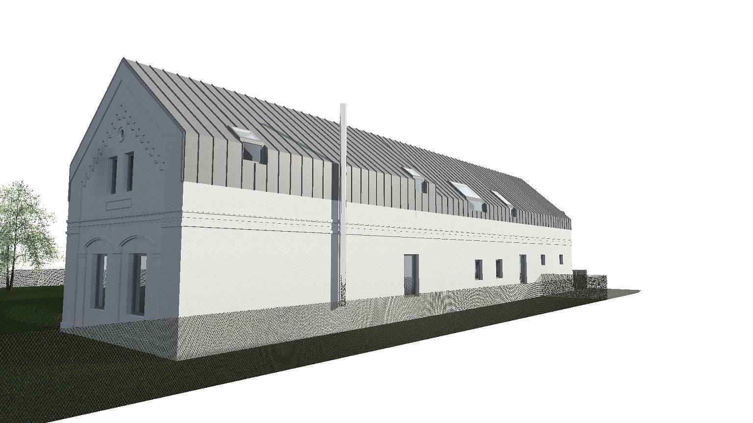 rekonstrukce, hospodářská stavba, stavení, bukovka, plzeň, architekt, návrh budov, návrh vzhledu, studie, projekt, Vít Lopatovský,