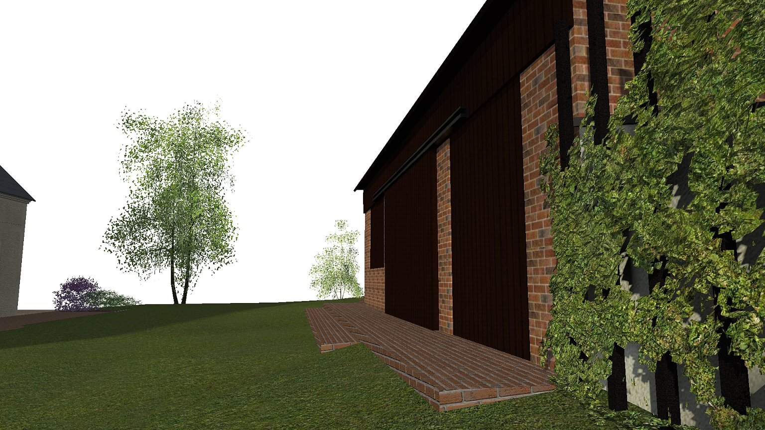 rekonstrukce, rodinný dům, stodola, návrh interiéru, návrh budovy, návrh domu, návrh zahrady, projekt, studie, architekt, Vít Lopatovský, Pertoltice