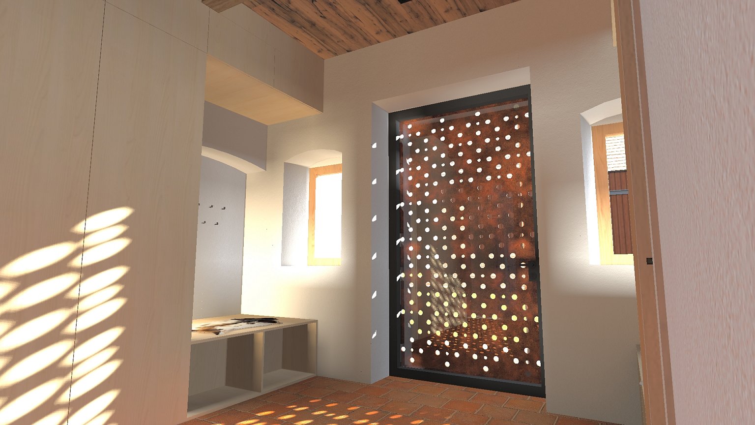 rekonstrukce, rodinný dům, stodola, návrh interiéru, návrh budovy, návrh domu, návrh zahrady, projekt, studie, architekt, Vít Lopatovský, Pertoltice