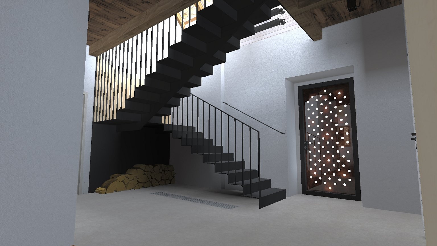rekonstrukce, rodinný dům, stodola, návrh interiéru, návrh budovy, návrh domu, návrh zahrady, projekt, studie, architekt, Vít Lopatovský, Pertoltice