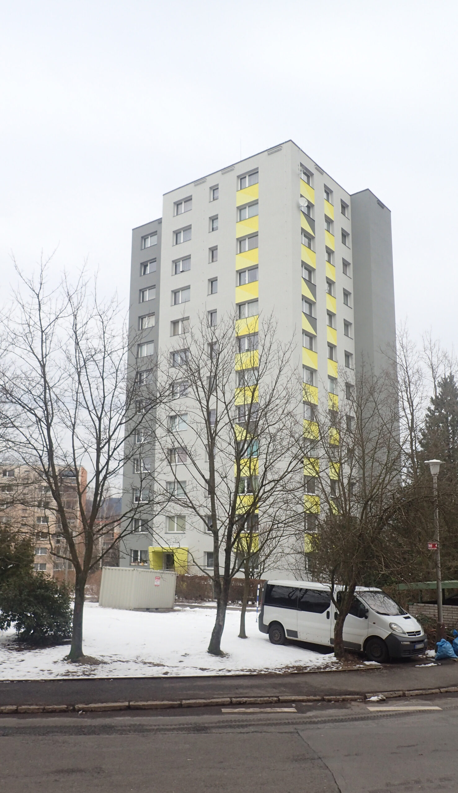 revitalizace, obvod domu, obvodový plášť, panelový dům, zateplení, fasáda, výměna oken, Liberec, návrh budov, studie, projekt, architekt, Vít Lopatovský,
