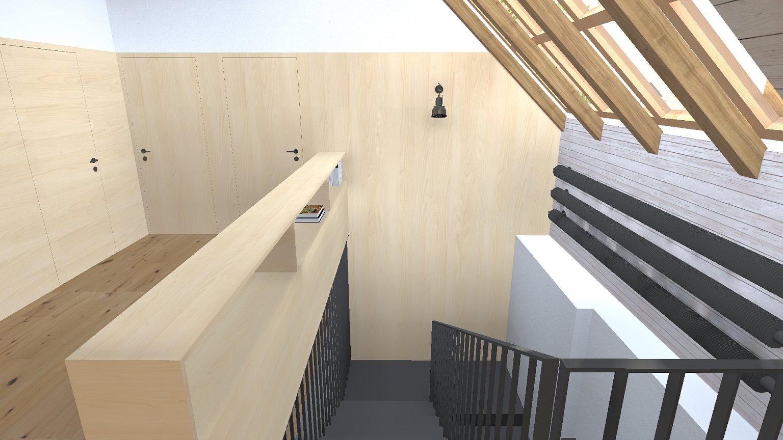 rekonstrukce, rodinný dům, stodola, návrh interiéru, návrh budovy, návrh domu, návrh zahrady, projekt, studie, architekt, Vít Lopatovský, Pertoltice