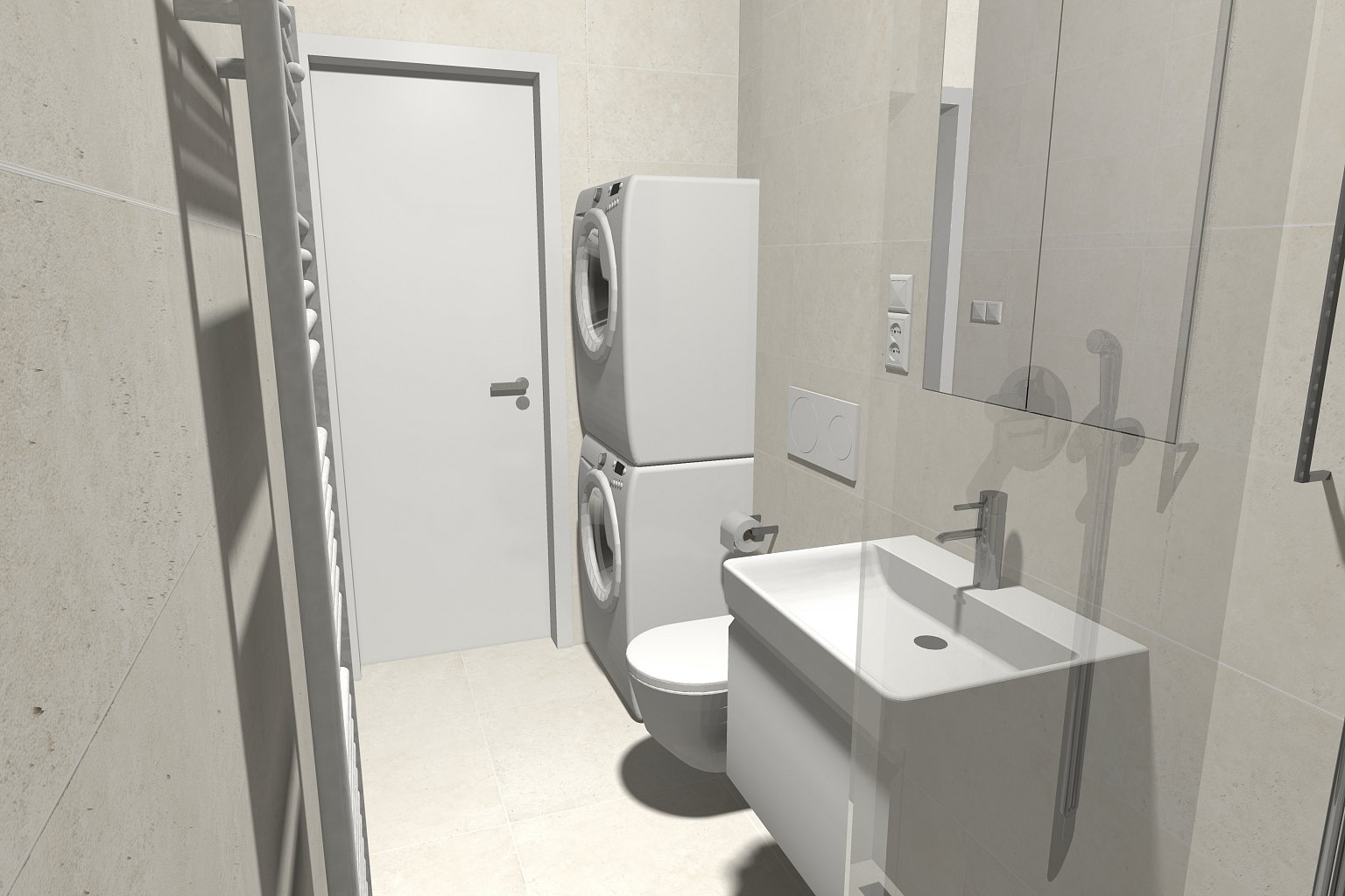 návrh interiérů, rekonstrukce interiéru, bytový dům, Praha, studie, zadávací dokumentace, projekt, architekt, design, dyzajn, Vít Lopatovský