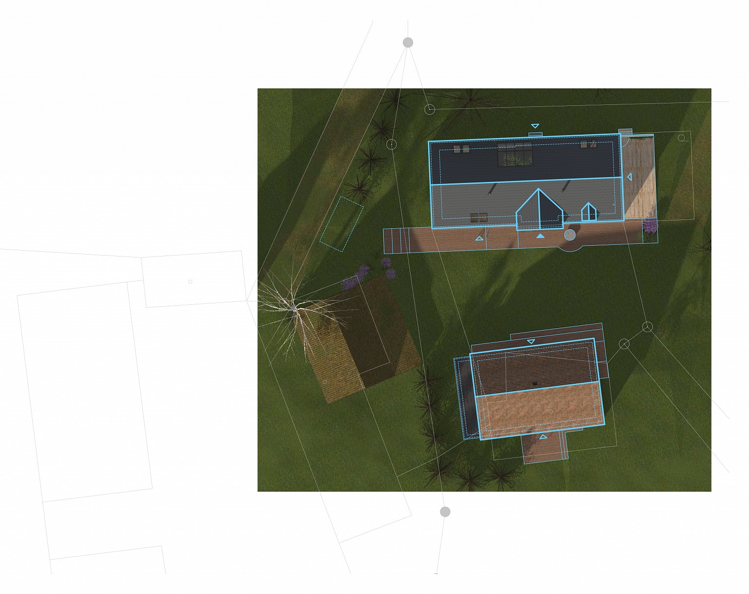 rekonstrukce, rodinný dům, stodola, návrh interiéru, návrh budovy, návrh domu, návrh zahrady, projekt, studie, architekt, Vít Lopatovský, Pertoltice