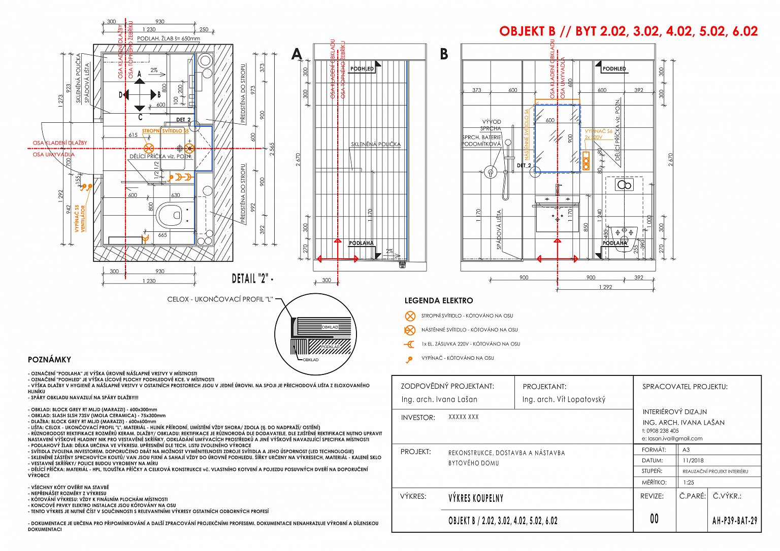 návrh interiérů, rekonstrukce interiéru, bytový dům, Praha, studie, zadávací dokumentace, projekt, architekt, design, dyzajn, Vít Lopatovský