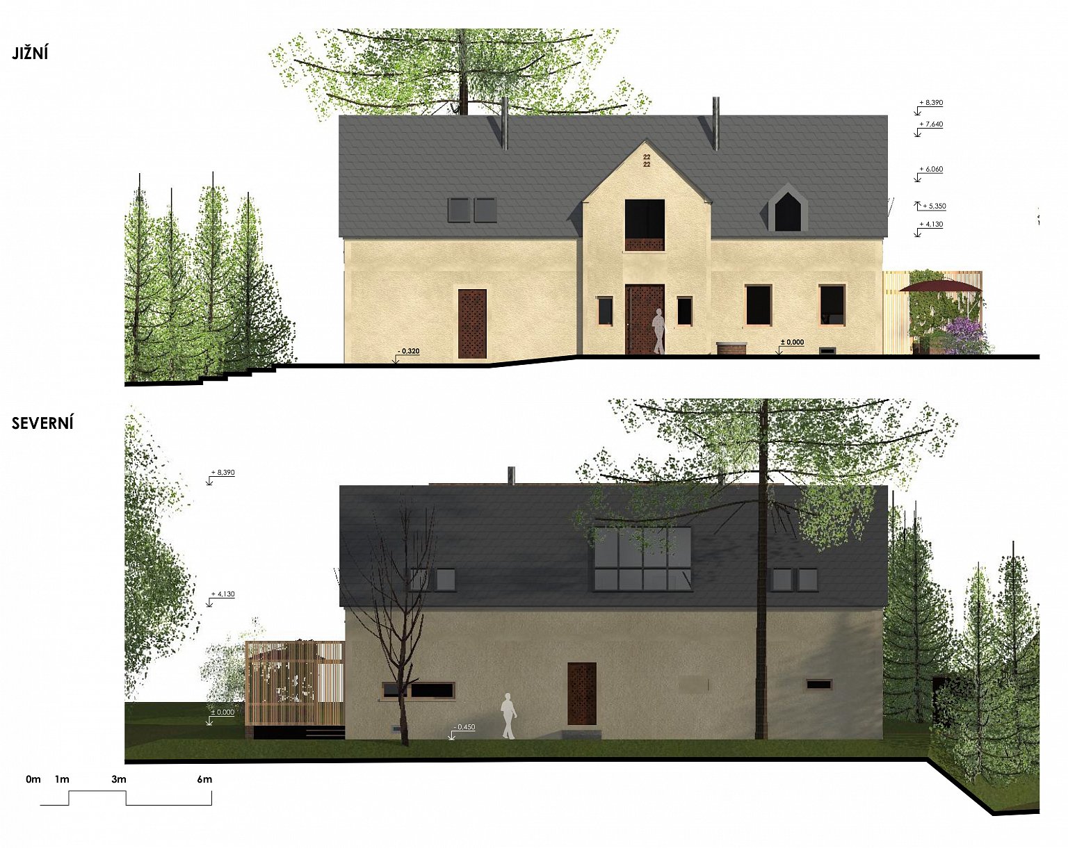 rekonstrukce, rodinný dům, stodola, návrh interiéru, návrh budovy, návrh domu, návrh zahrady, projekt, studie, architekt, Vít Lopatovský, Pertoltice