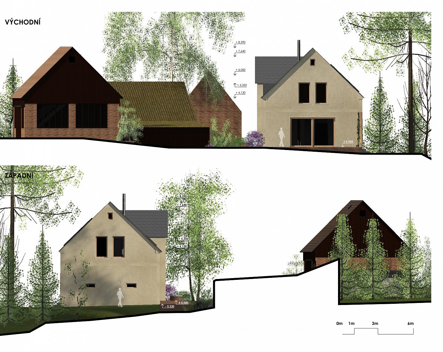 rekonstrukce, rodinný dům, stodola, návrh interiéru, návrh budovy, návrh domu, návrh zahrady, projekt, studie, architekt, Vít Lopatovský, Pertoltice