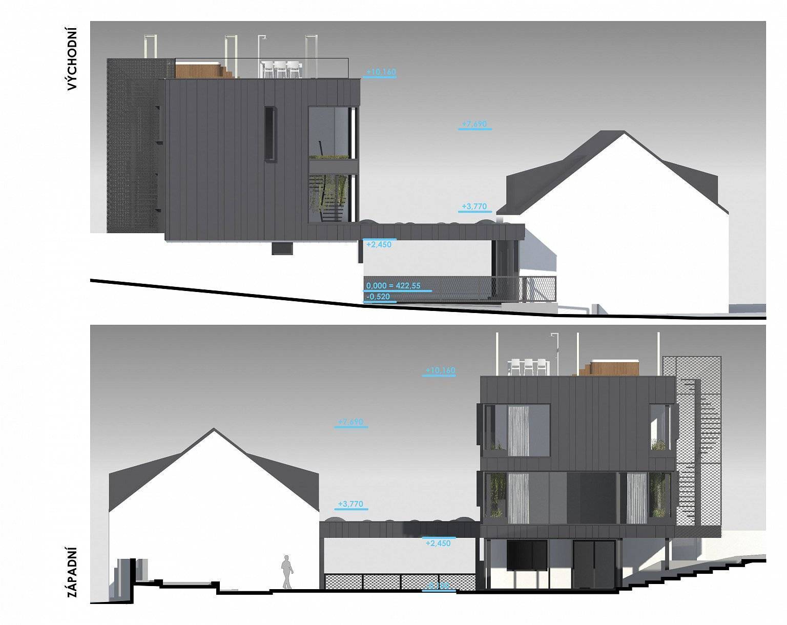 návrh domu, rekonstrukce, návrh budov, Liberec, Ruprechtice, dyzajn, design, projekt, studie, architekt, Vít Lopatovský