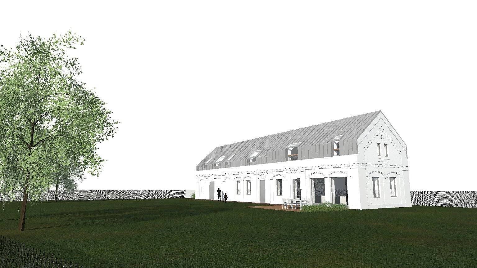 rekonstrukce, hospodářská stavba, stavení, bukovka, plzeň, architekt, návrh budov, návrh vzhledu, studie, projekt, Vít Lopatovský,
