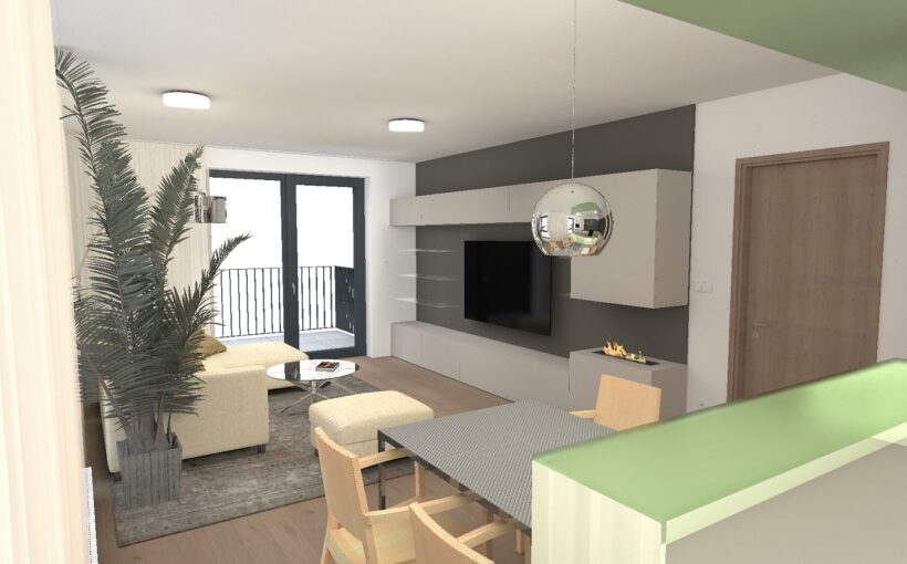 návrh interiéru, byt, Liberec, rekonstrukce bytu, interiér, vybavení, studie, projekt, návrh, architekt, Vít Lopatovský, Liberec