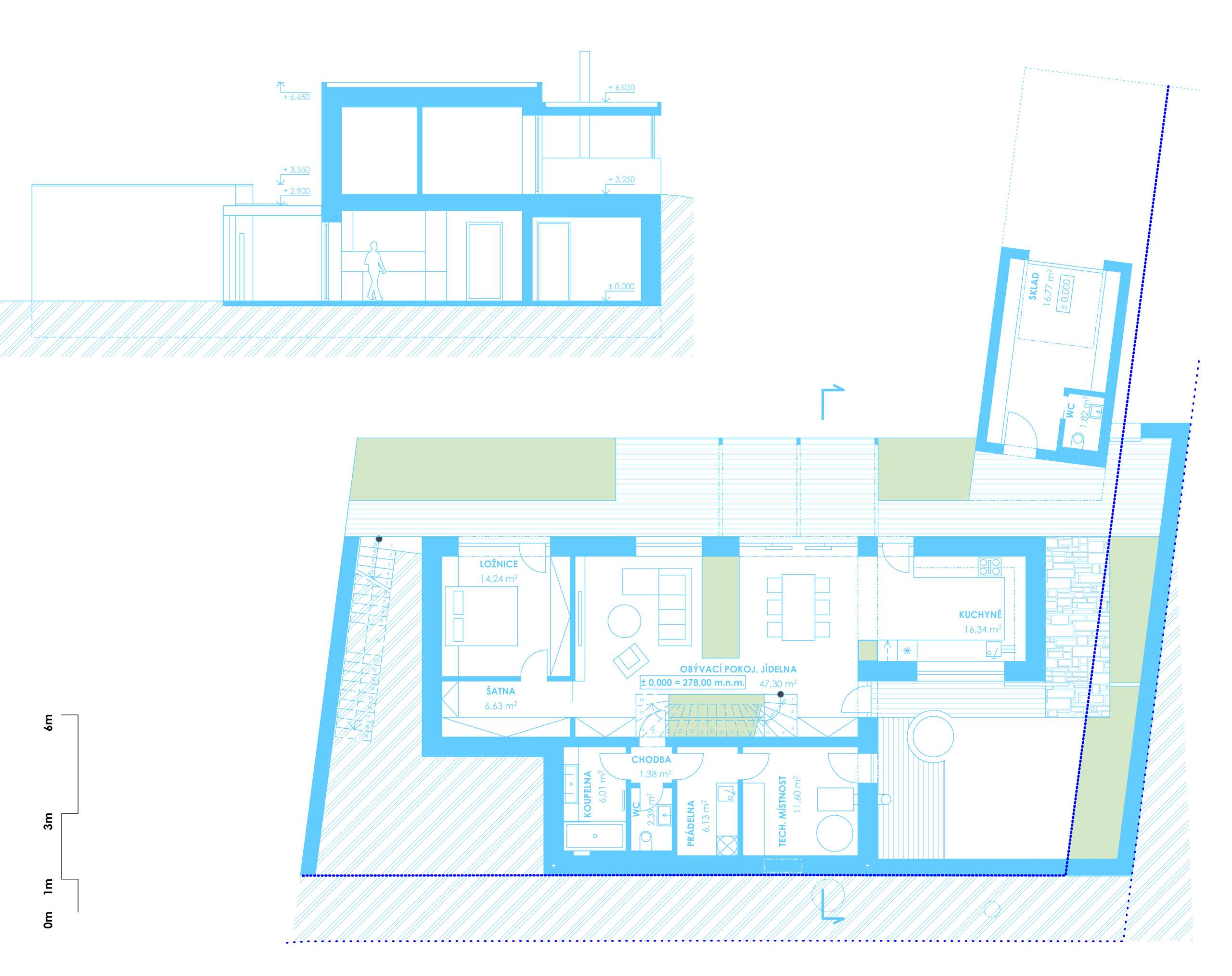 návrh budov, novostavba, rodinný dům, rd, návrh zahrady, návrh venkovních prostor, studie, architekt, projekt, Vít Lopatovský, Frýdek-Místek, Staříč