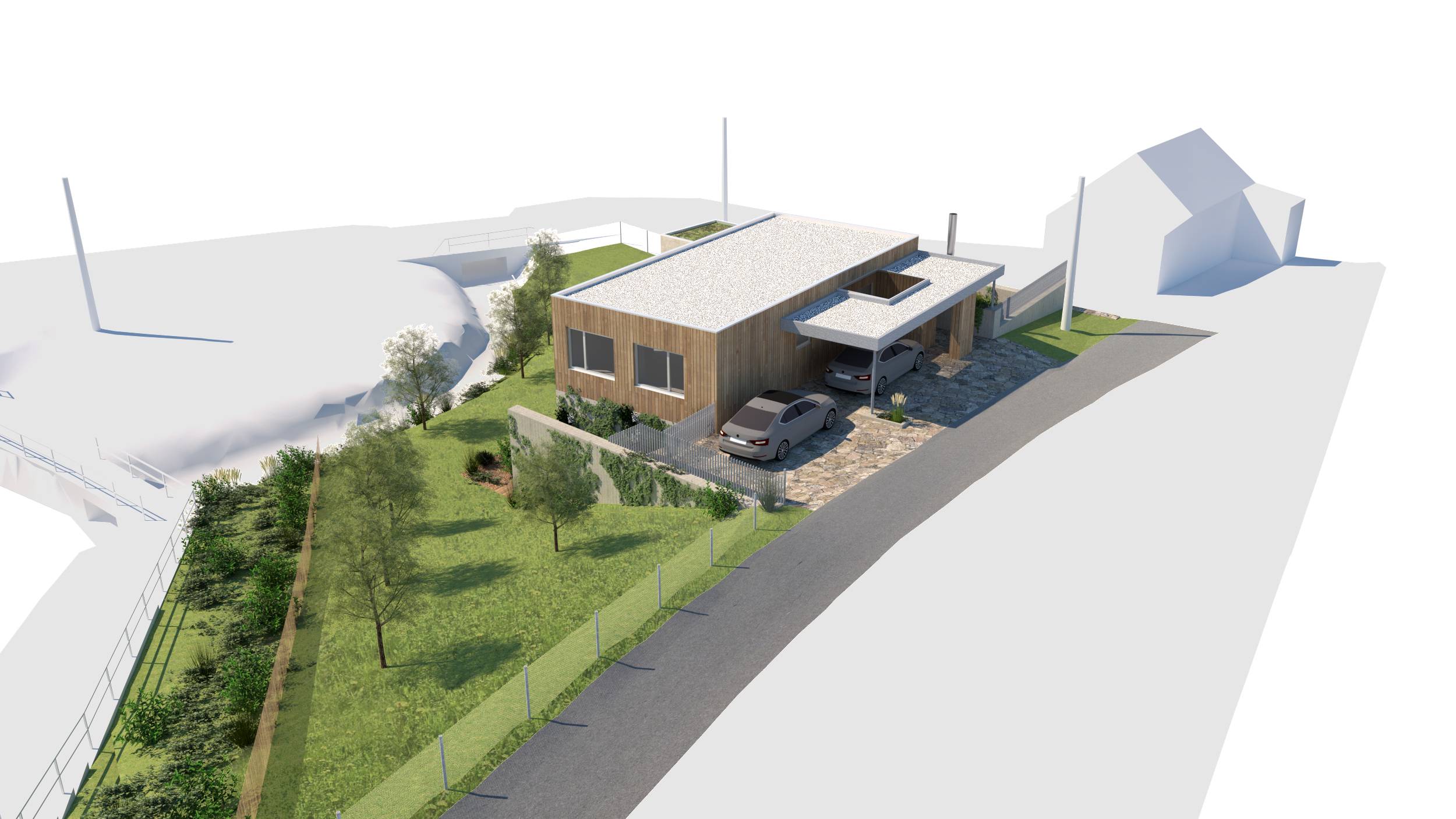 návrh budov, novostavba, rodinný dům, rd, návrh zahrady, návrh venkovních prostor, studie, architekt, projekt, Vít Lopatovský, Frýdek-Místek, Staříč