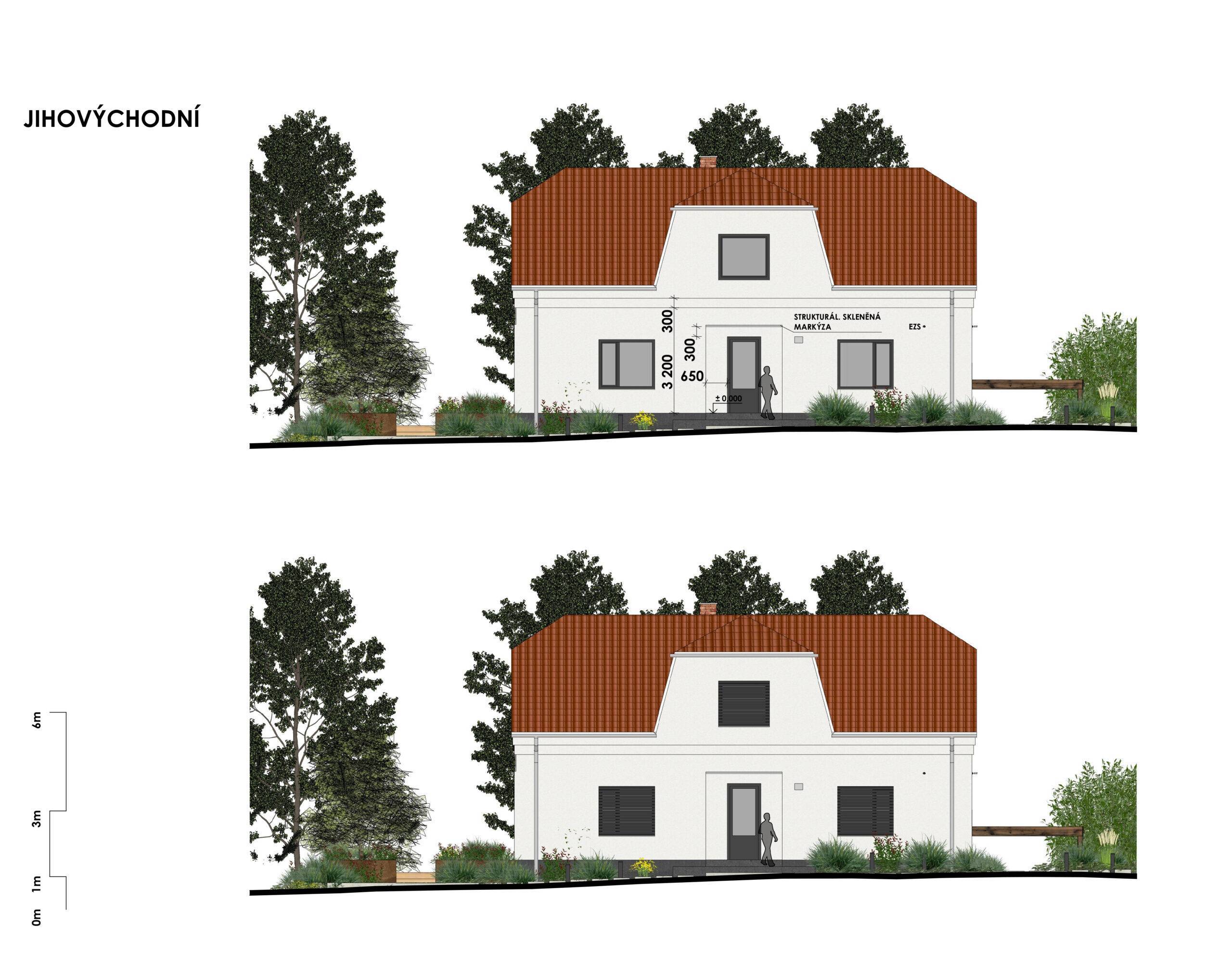 návrh venkovních prostor. zahrada, exteriér, studie, vít lopatovský, architekt, projekt, 3d, model, petřvald, frýdek-místek