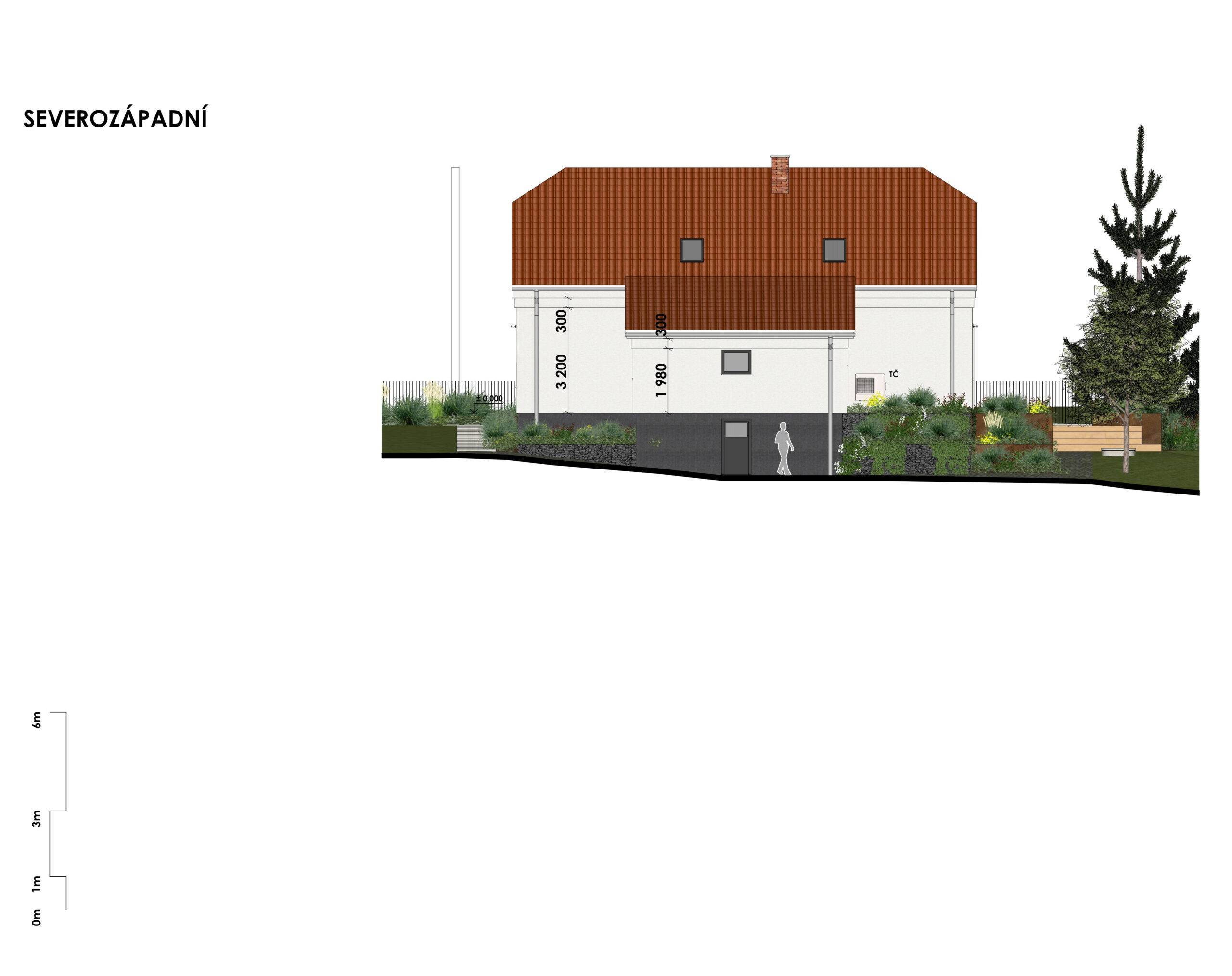návrh venkovních prostor. zahrada, exteriér, studie, vít lopatovský, architekt, projekt, 3d, model, petřvald, frýdek-místek