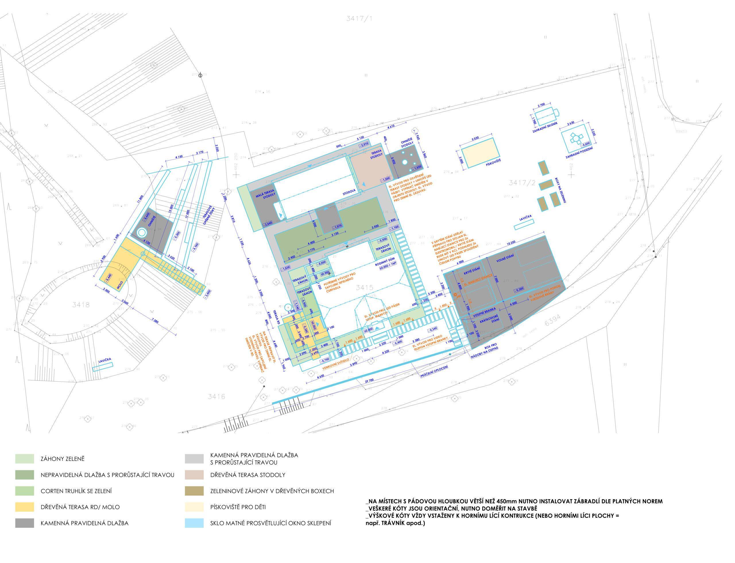 návrh venkovních prostor. zahrada, exteriér, studie, vít lopatovský, architekt, projekt, 3d, model, petřvald, frýdek-místek