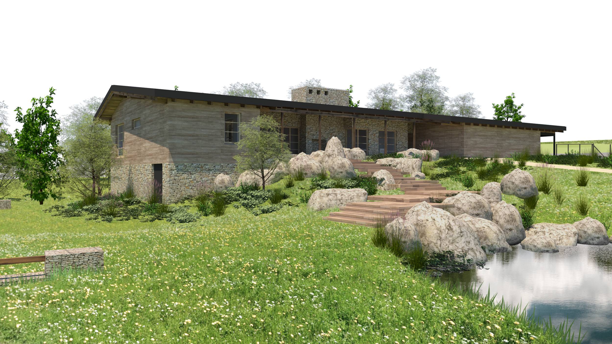návrh budov, novostavba, rodinný dům, RD, návrh zahrady, návrh venkovních prostor, studie, architekt, projekt, Vít Lopatovský, Dvůr Králové nad Labem, Lanžov
