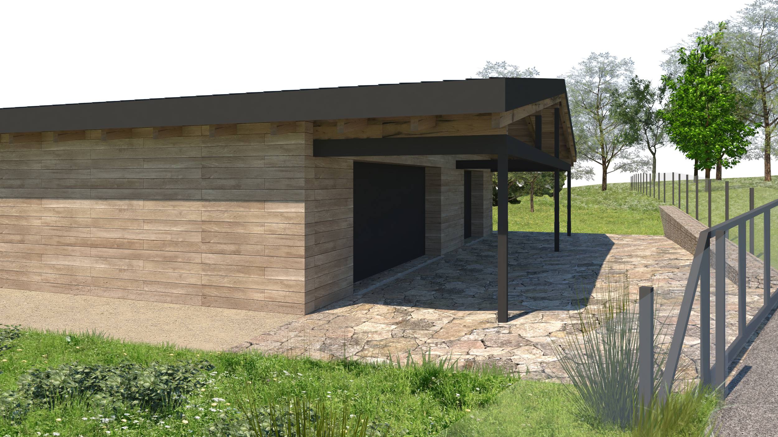 návrh budov, novostavba, rodinný dům, RD, návrh zahrady, návrh venkovních prostor, studie, architekt, projekt, Vít Lopatovský, Dvůr Králové nad Labem, Lanžov