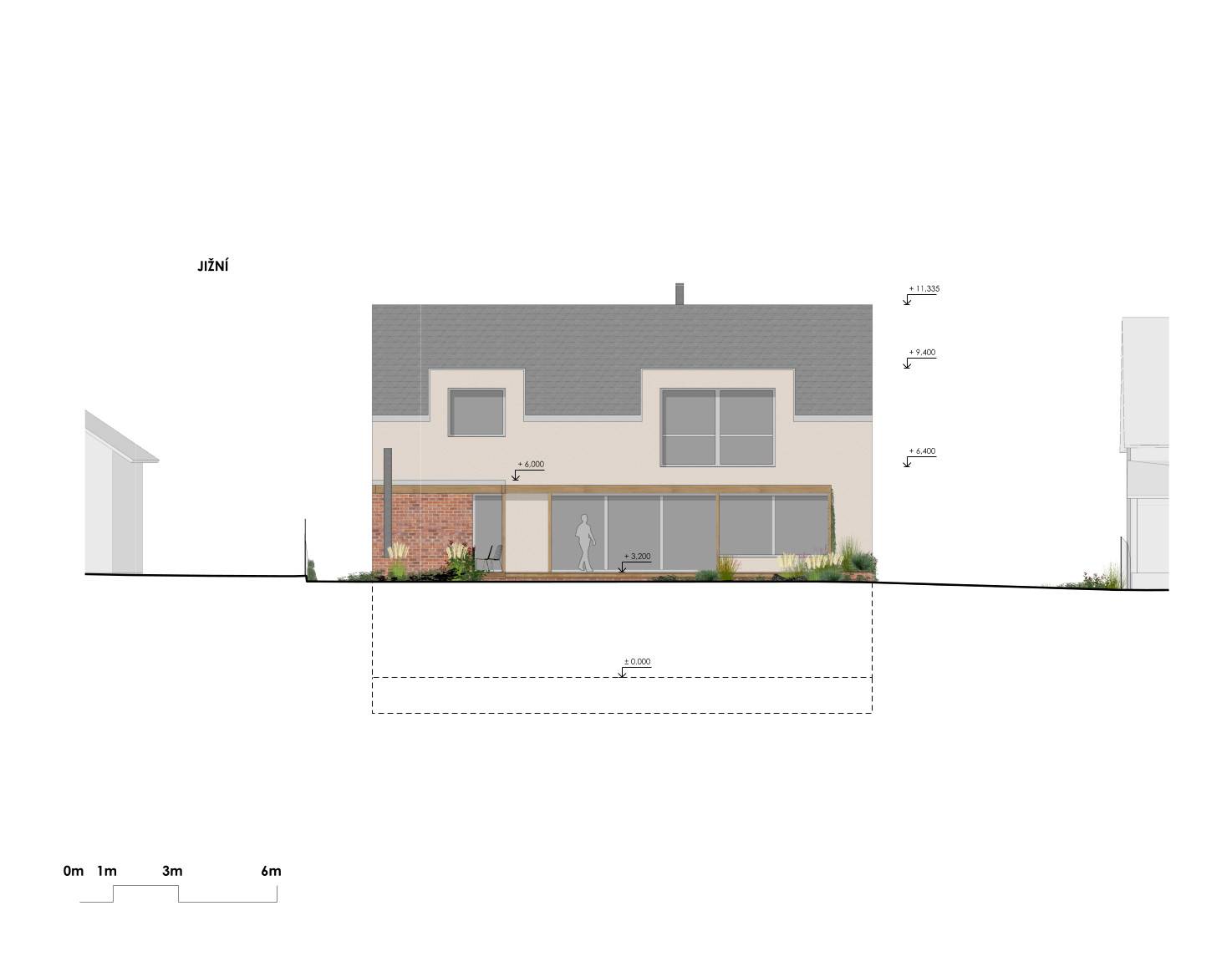 návrh budov, novostavba, rodinný dům, rd, návrh zahrady, návrh venkovních prostor, studie, architekt, projekt, Vít Lopatovský, Vetlá