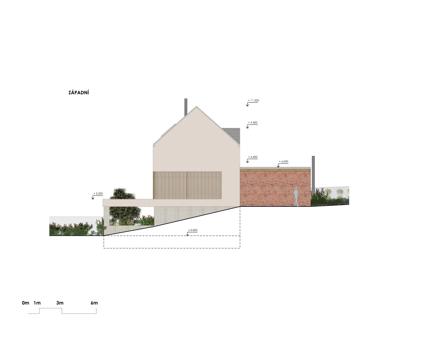 návrh budov, novostavba, rodinný dům, rd, návrh zahrady, návrh venkovních prostor, studie, architekt, projekt, Vít Lopatovský, Vetlá