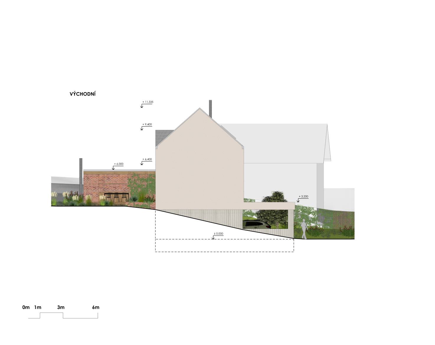 návrh budov, novostavba, rodinný dům, rd, návrh zahrady, návrh venkovních prostor, studie, architekt, projekt, Vít Lopatovský, Vetlá
