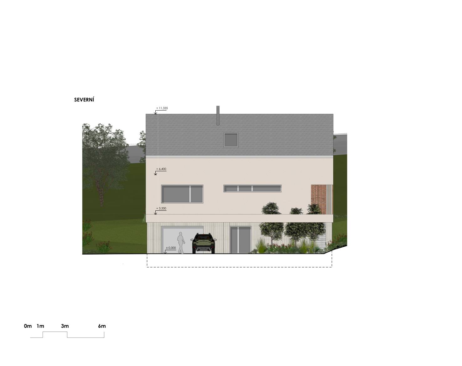 návrh budov, novostavba, rodinný dům, rd, návrh zahrady, návrh venkovních prostor, studie, architekt, projekt, Vít Lopatovský, Vetlá