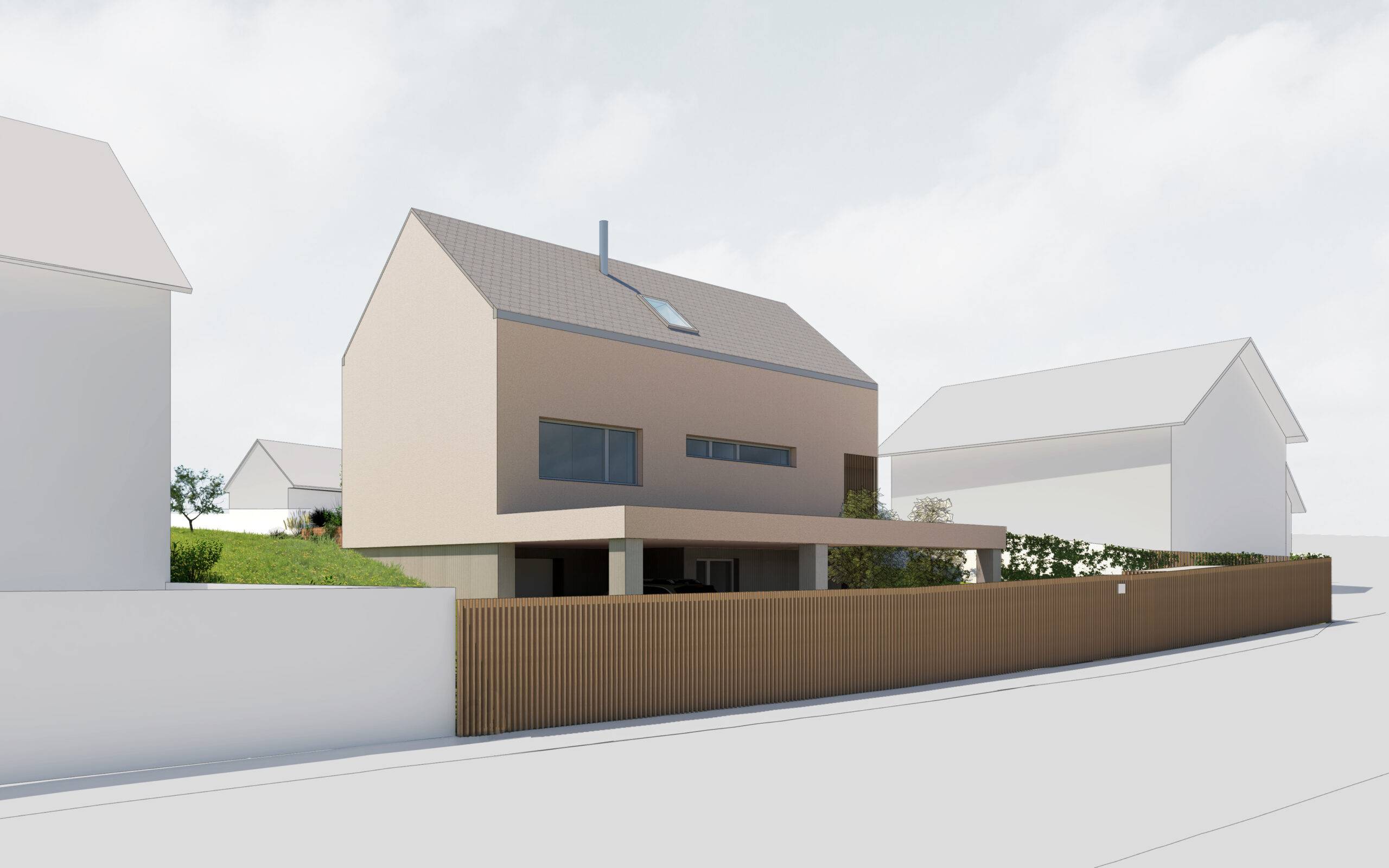 návrh budov, novostavba, rodinný dům, rd, návrh zahrady, návrh venkovních prostor, studie, architekt, projekt, Vít Lopatovský, Vetlá