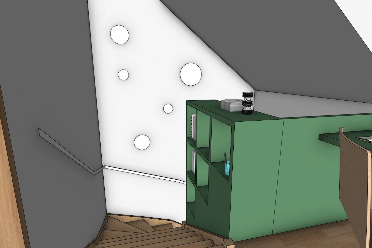 návrh venkovních prostor. zahrada, exteriér, studie, vít lopatovský, architekt, projekt, 3d, model, petřvald, frýdek-místek, interiér, rekonstrukce