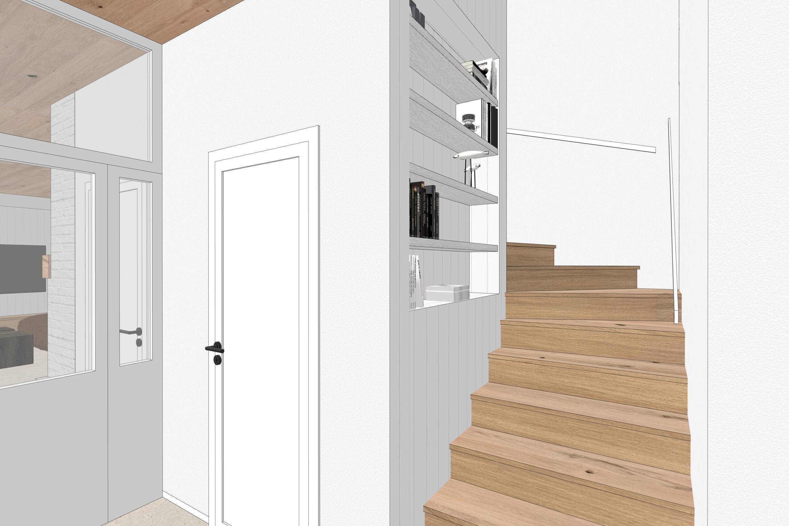 návrh domu, návrh zahrady, architektonická studie, projekt, návrh, Hradištko, chata, novostavba, interiér, Vít Lopatovský
