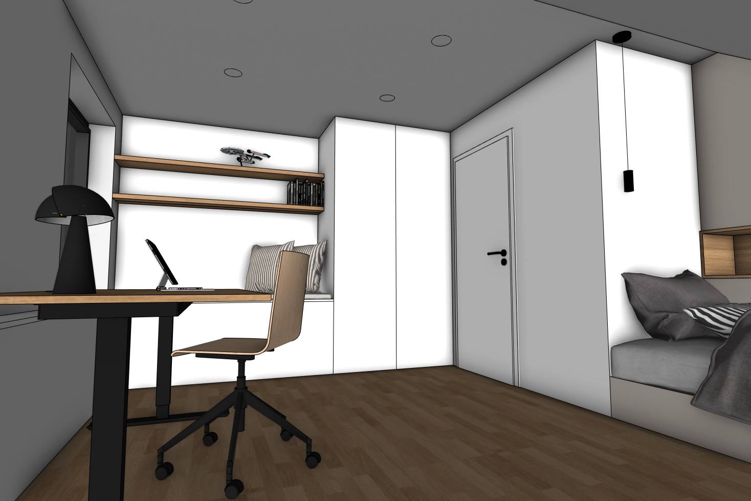 návrh venkovních prostor. zahrada, exteriér, studie, vít lopatovský, architekt, projekt, 3d, model, petřvald, frýdek-místek, interiér, rekonstrukce