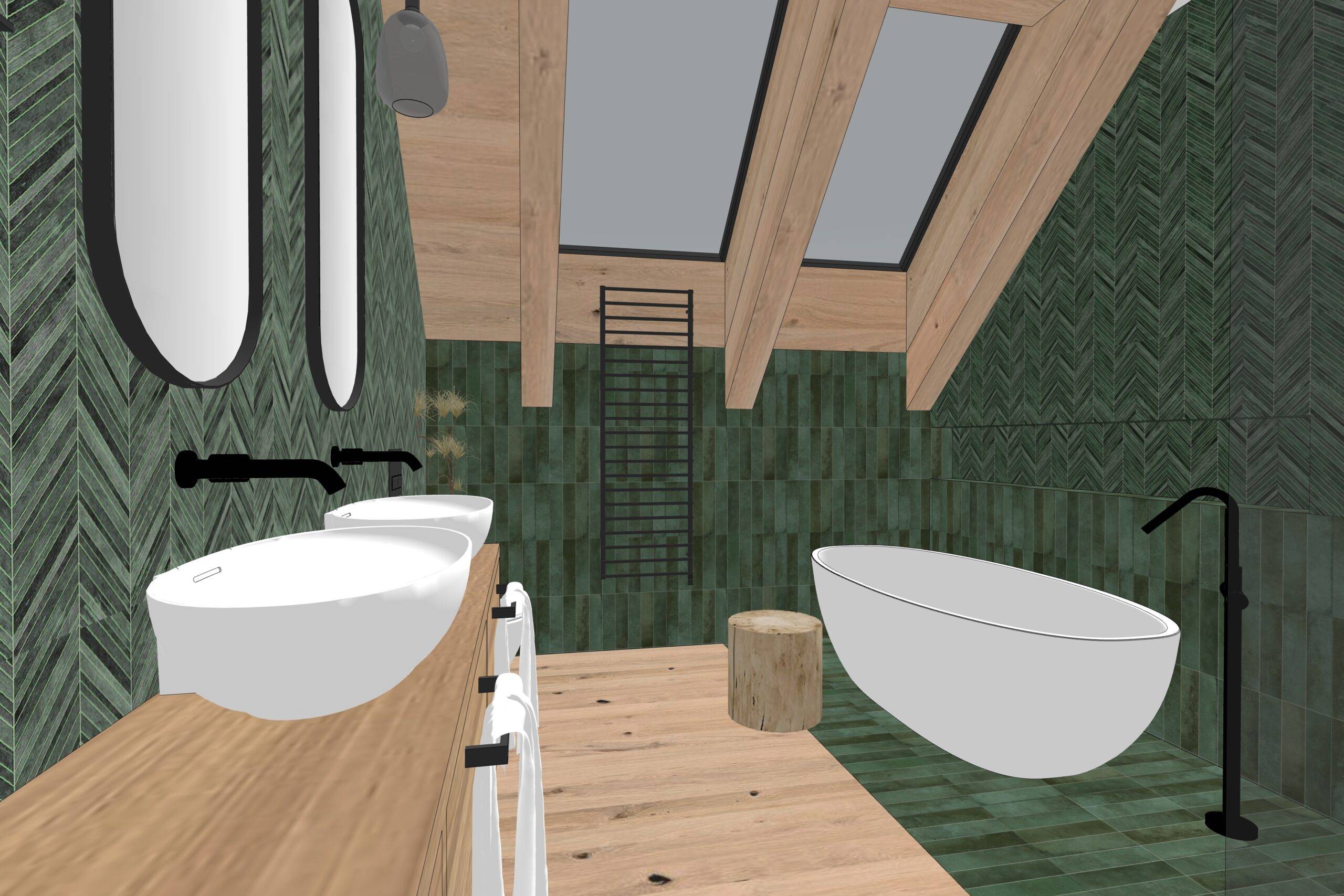 návrh domu, návrh zahrady, architektonická studie, projekt, návrh, Hradištko, chata, novostavba, interiér, Vít Lopatovský