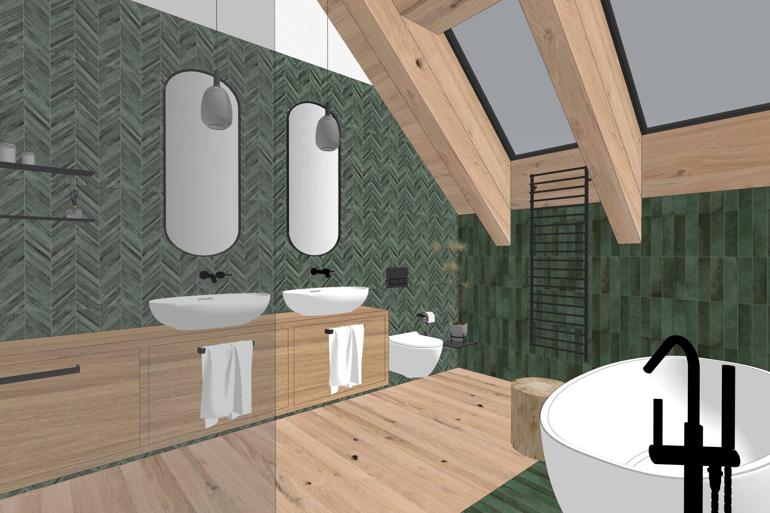 návrh domu, návrh zahrady, architektonická studie, projekt, návrh, Hradištko, chata, novostavba, interiér, Vít Lopatovský
