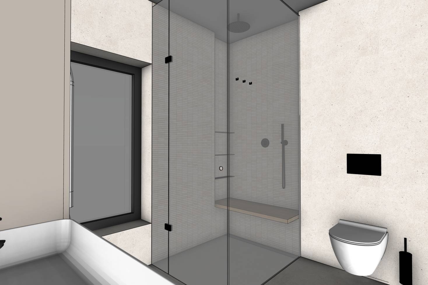 návrh venkovních prostor. zahrada, exteriér, studie, vít lopatovský, architekt, projekt, 3d, model, petřvald, frýdek-místek, interiér, rekonstrukce