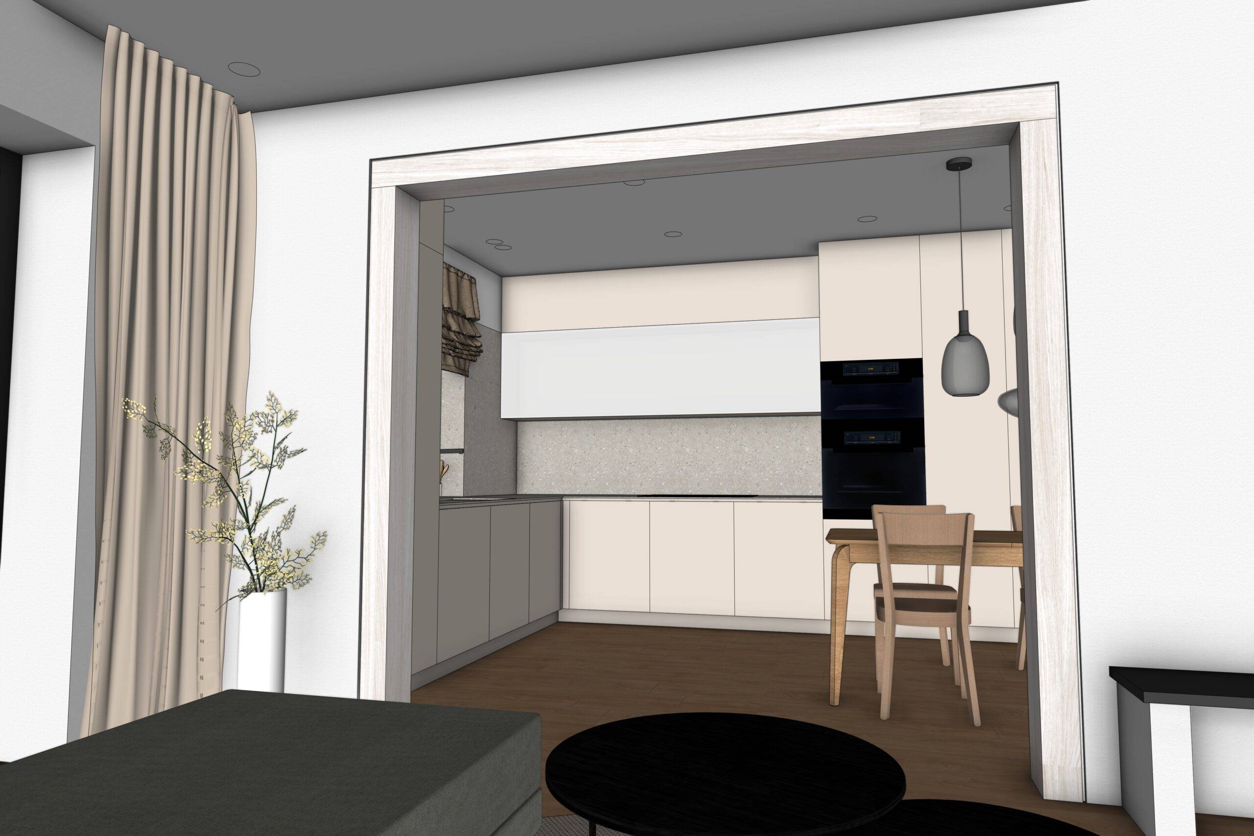 návrh venkovních prostor. zahrada, exteriér, studie, vít lopatovský, architekt, projekt, 3d, model, petřvald, frýdek-místek, interiér, rekonstrukce