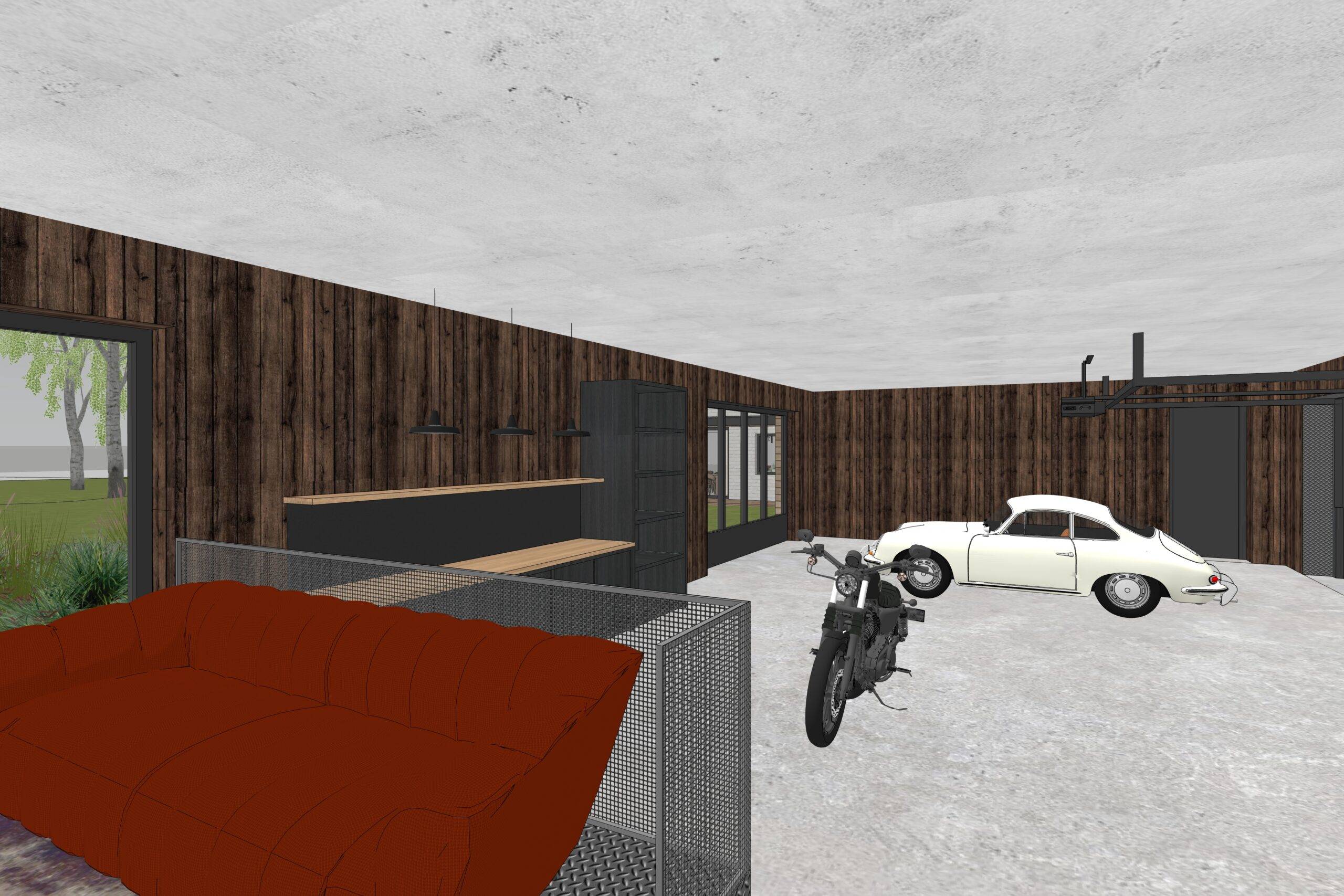 návrh domu, návrh zahrady, architektonická studie, projekt, návrh, Hradištko, chata, novostavba, interiér, Vít Lopatovský
