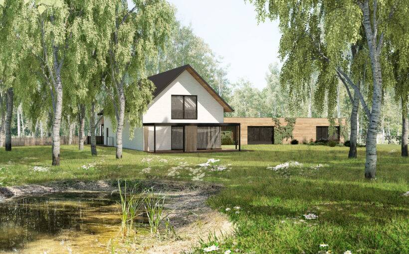 návrh domu, návrh zahrady, architektonická studie, projekt, návrh, Hradištko, chata, novostavba, interiér, Vít Lopatovský