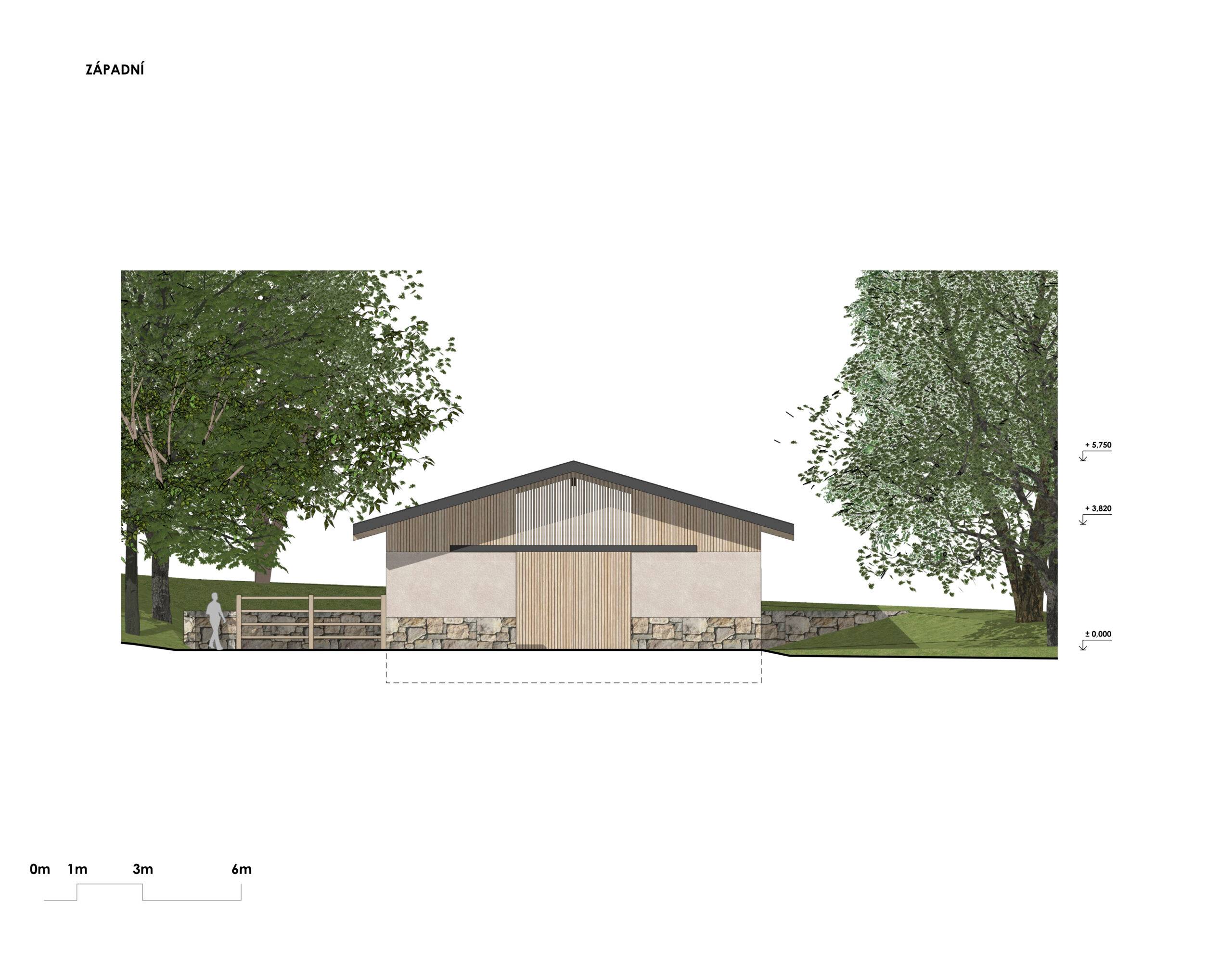 návrh domu, návrh zahrady, návrh areálu, architektonická studie, projekt, návrh, Javornice, stodola, novostavba, hvězdárna, Vít Lopatovský