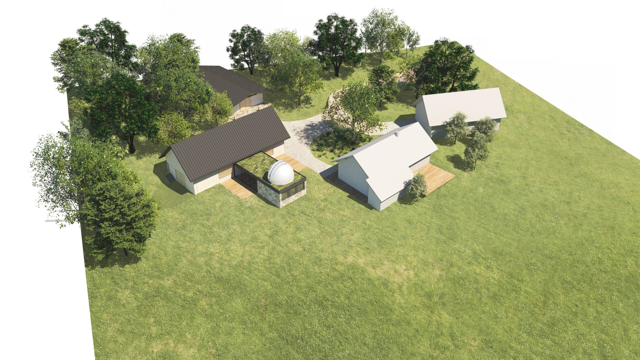 návrh domu, návrh zahrady, návrh areálu, architektonická studie, projekt, návrh, Javornice, stodola, novostavba, hvězdárna, Vít Lopatovský