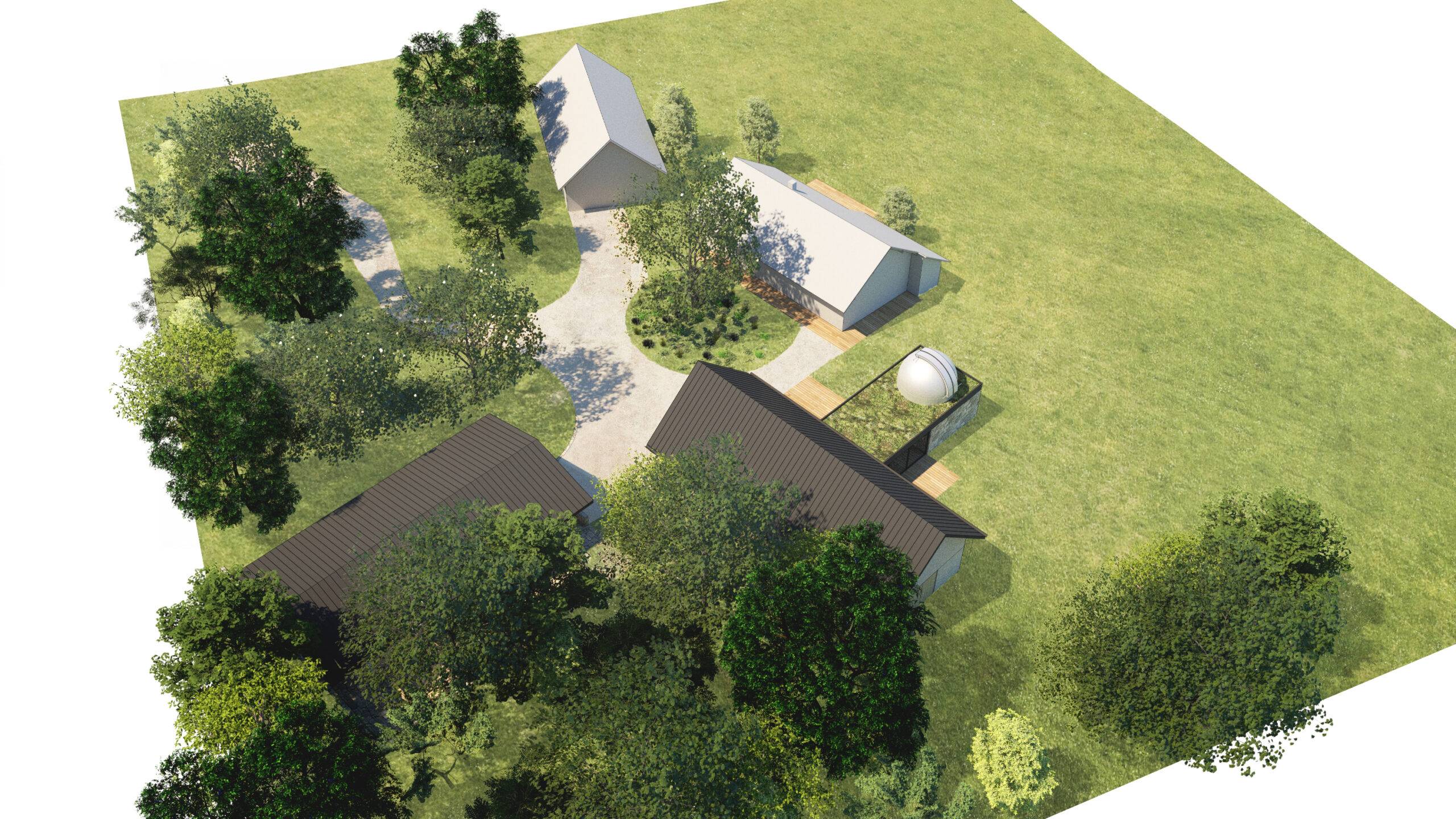 návrh domu, návrh zahrady, návrh areálu, architektonická studie, projekt, návrh, Javornice, stodola, novostavba, hvězdárna, Vít Lopatovský