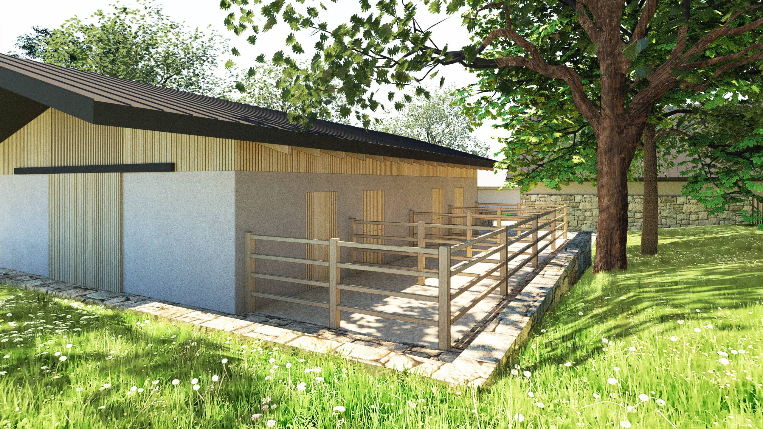 návrh domu, návrh zahrady, návrh areálu, architektonická studie, projekt, návrh, Javornice, stodola, novostavba, hvězdárna, Vít Lopatovský