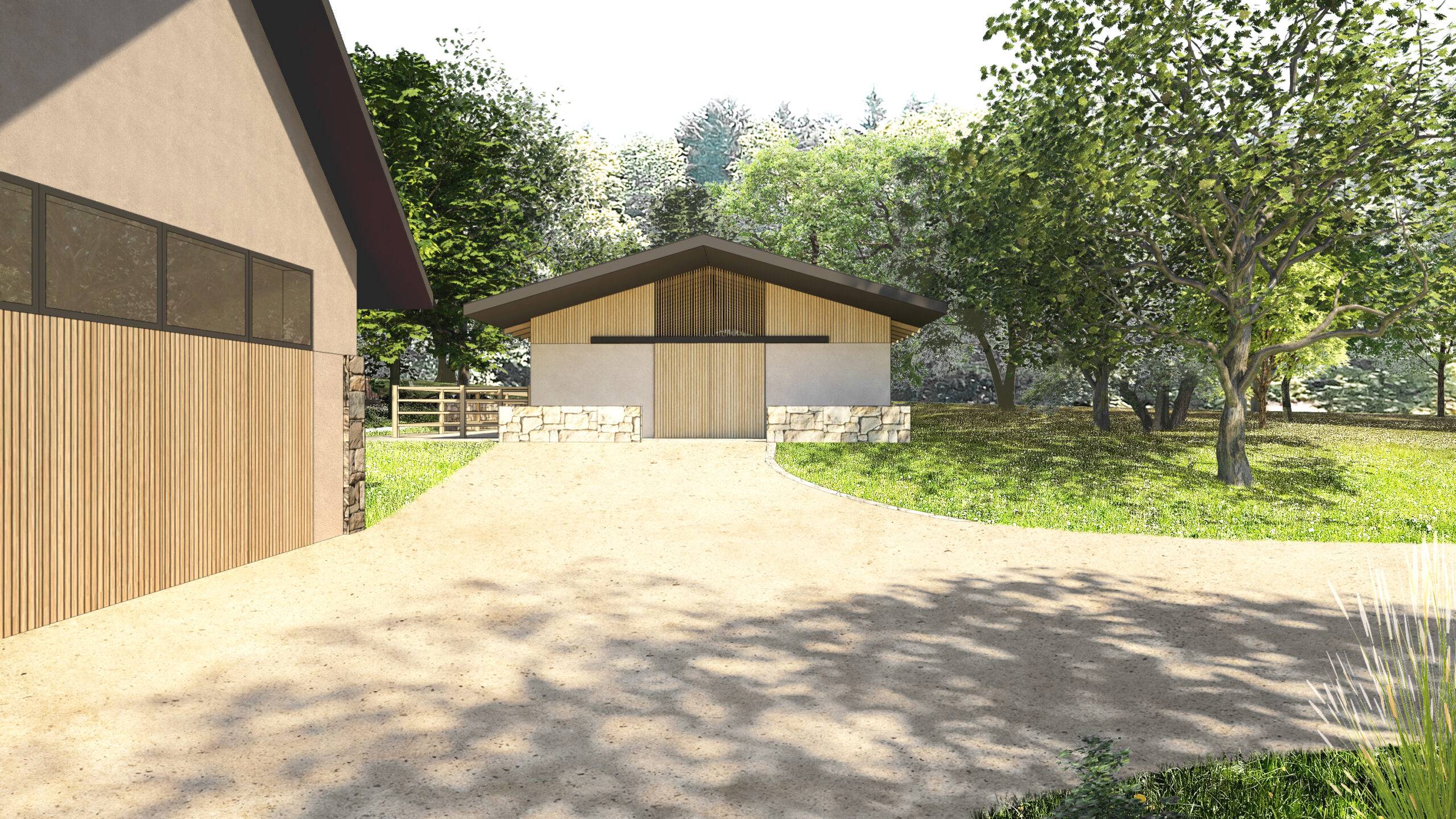návrh domu, návrh zahrady, návrh areálu, architektonická studie, projekt, návrh, Javornice, stodola, novostavba, hvězdárna, Vít Lopatovský