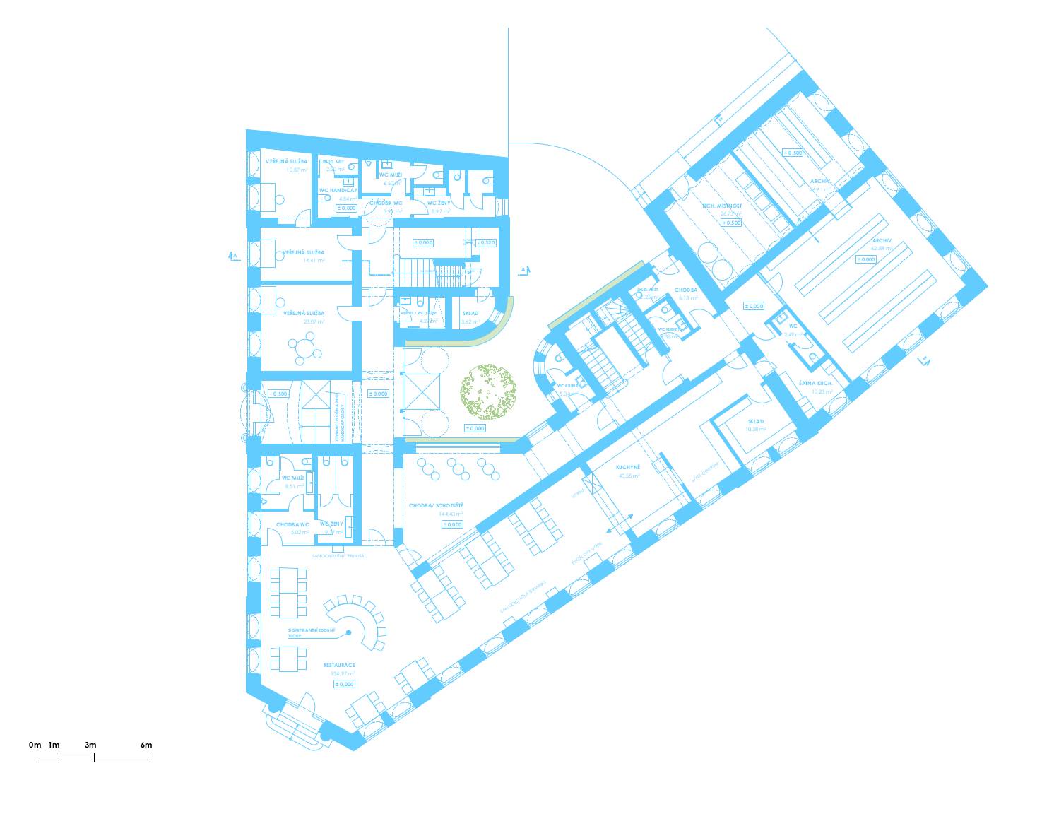 návrh domu, architektonická studie, soutěž, projekt, návrh, Frýdlant, rekonstrukce, administrativní budova, Vít Lopatovský, architekt
