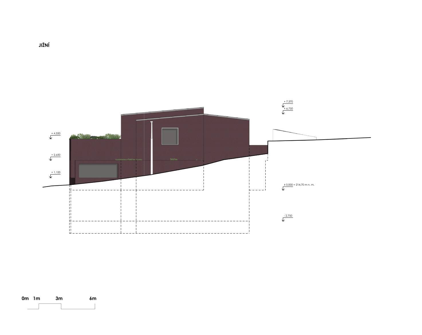 návrh domu, návrh zahrady, architektonická studie, projekt, návrh, Praha, Libeň, RD, novostavba, rodinný dům, Vít Lopatovský, architekt