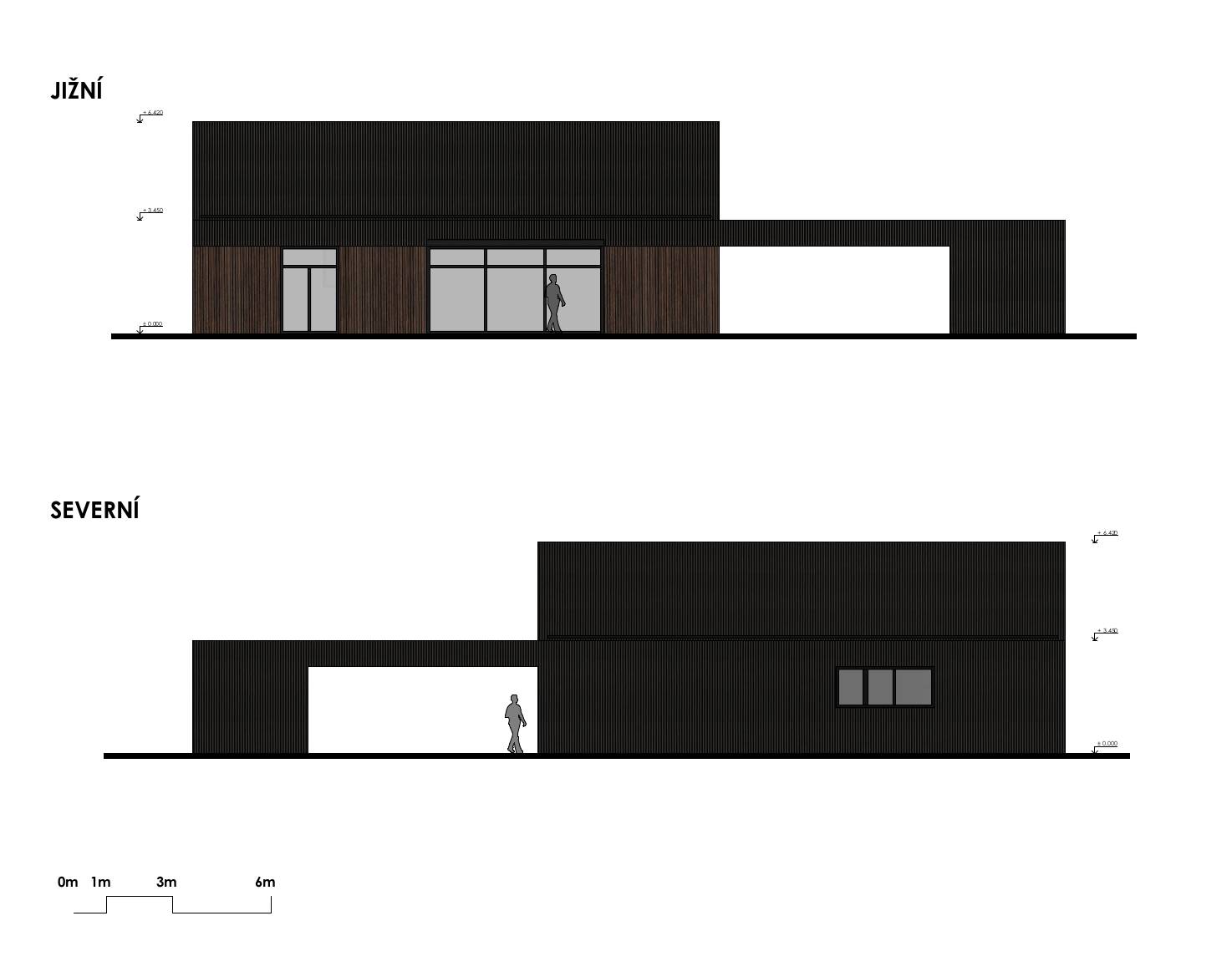 návrh domu, návrh zahrady, architektonická studie, projekt, návrh, Křížany, RD, rodinný dům, novostavba, interiér, Vít Lopatovský, architekt