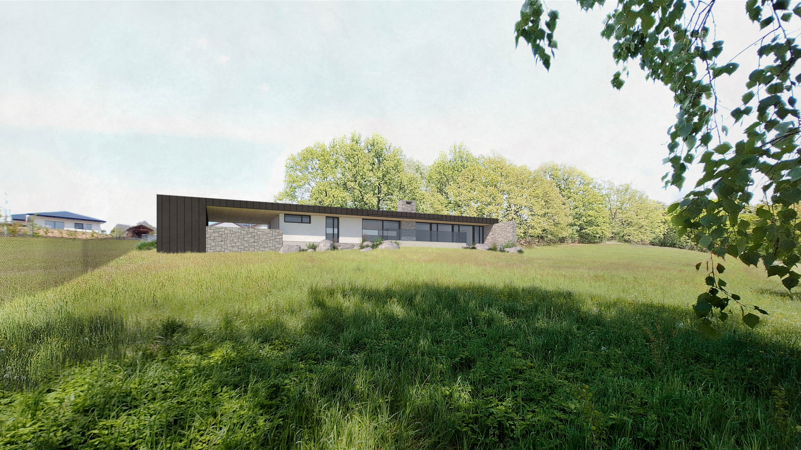 návrh domu, návrh zahrady, architektonická studie, projekt, návrh, Liberec, RD, rodinný dům, novostavba, interiér, Vít Lopatovský, architekt