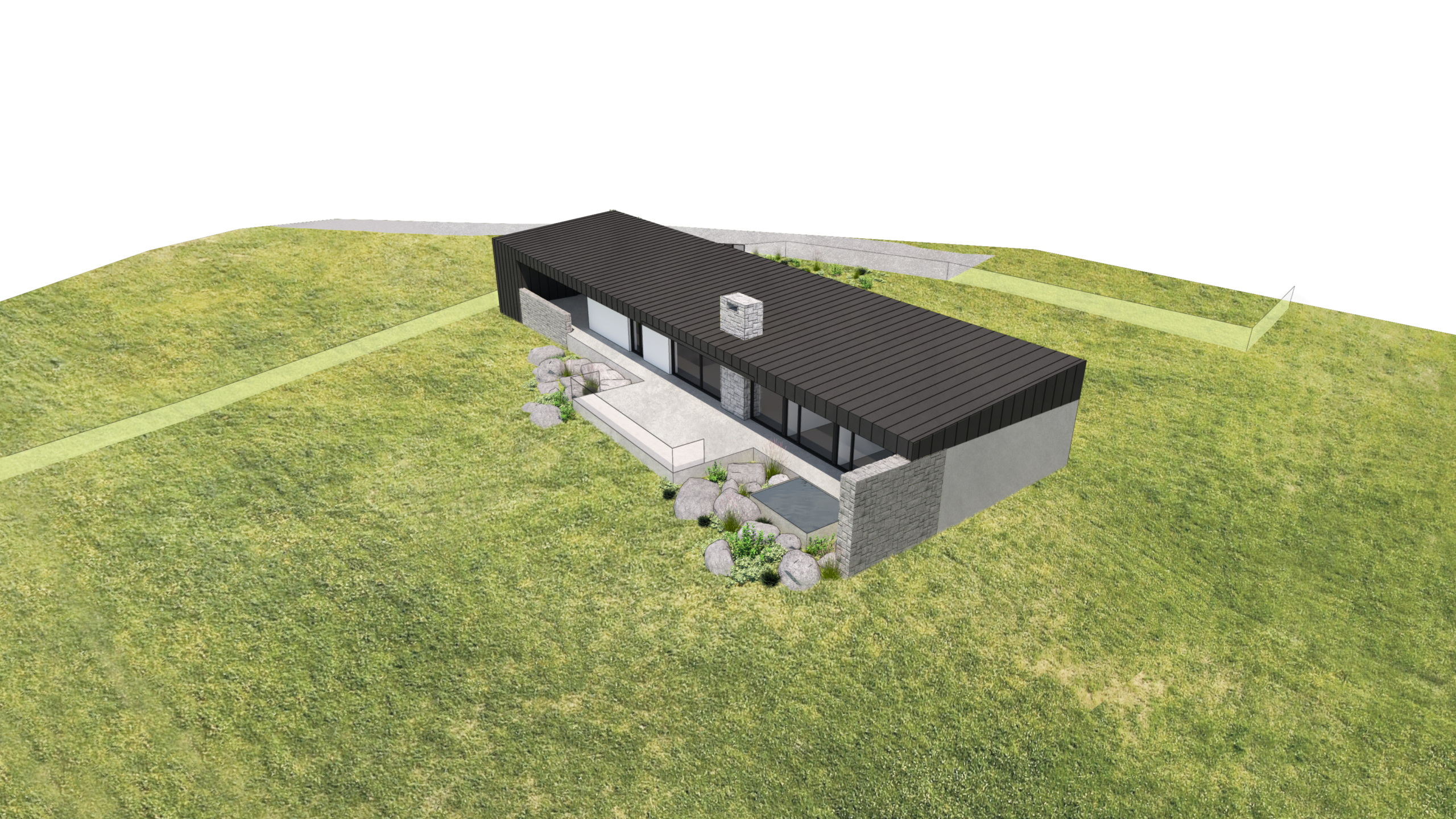 návrh domu, návrh zahrady, architektonická studie, projekt, návrh, Liberec, RD, rodinný dům, novostavba, interiér, Vít Lopatovský, architekt