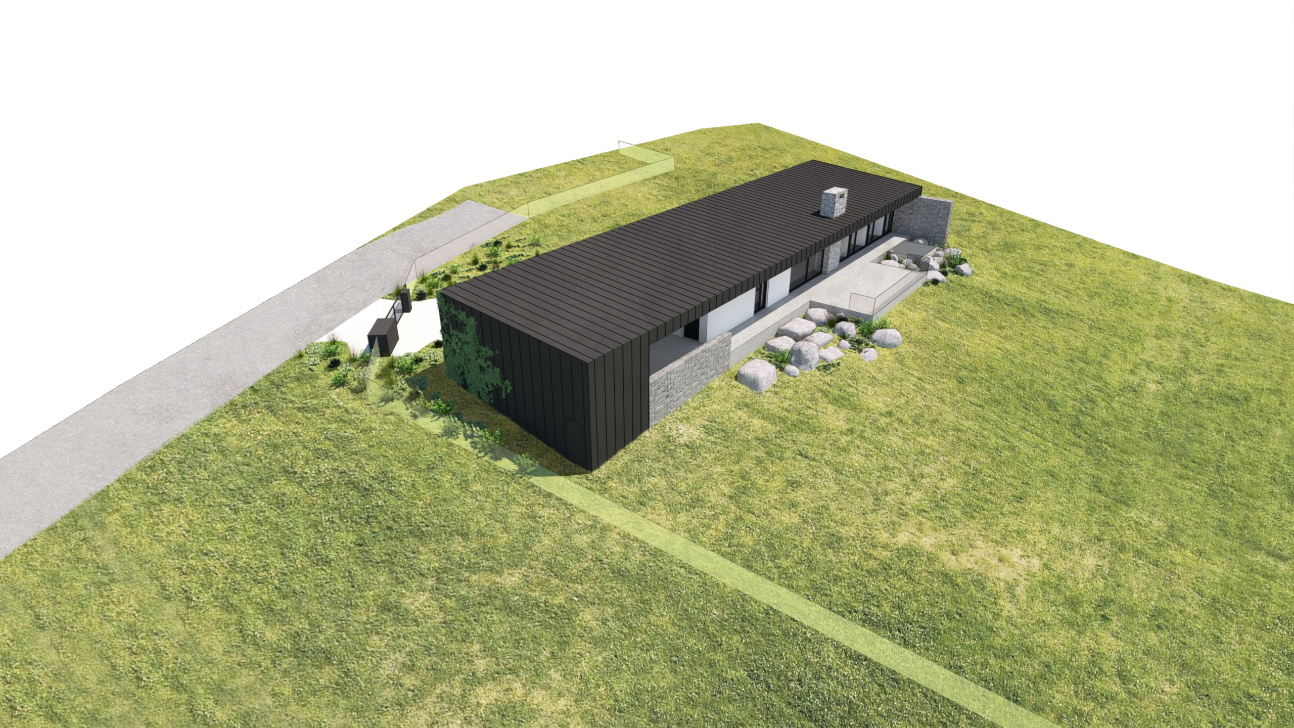 návrh domu, návrh zahrady, architektonická studie, projekt, návrh, Liberec, RD, rodinný dům, novostavba, interiér, Vít Lopatovský, architekt
