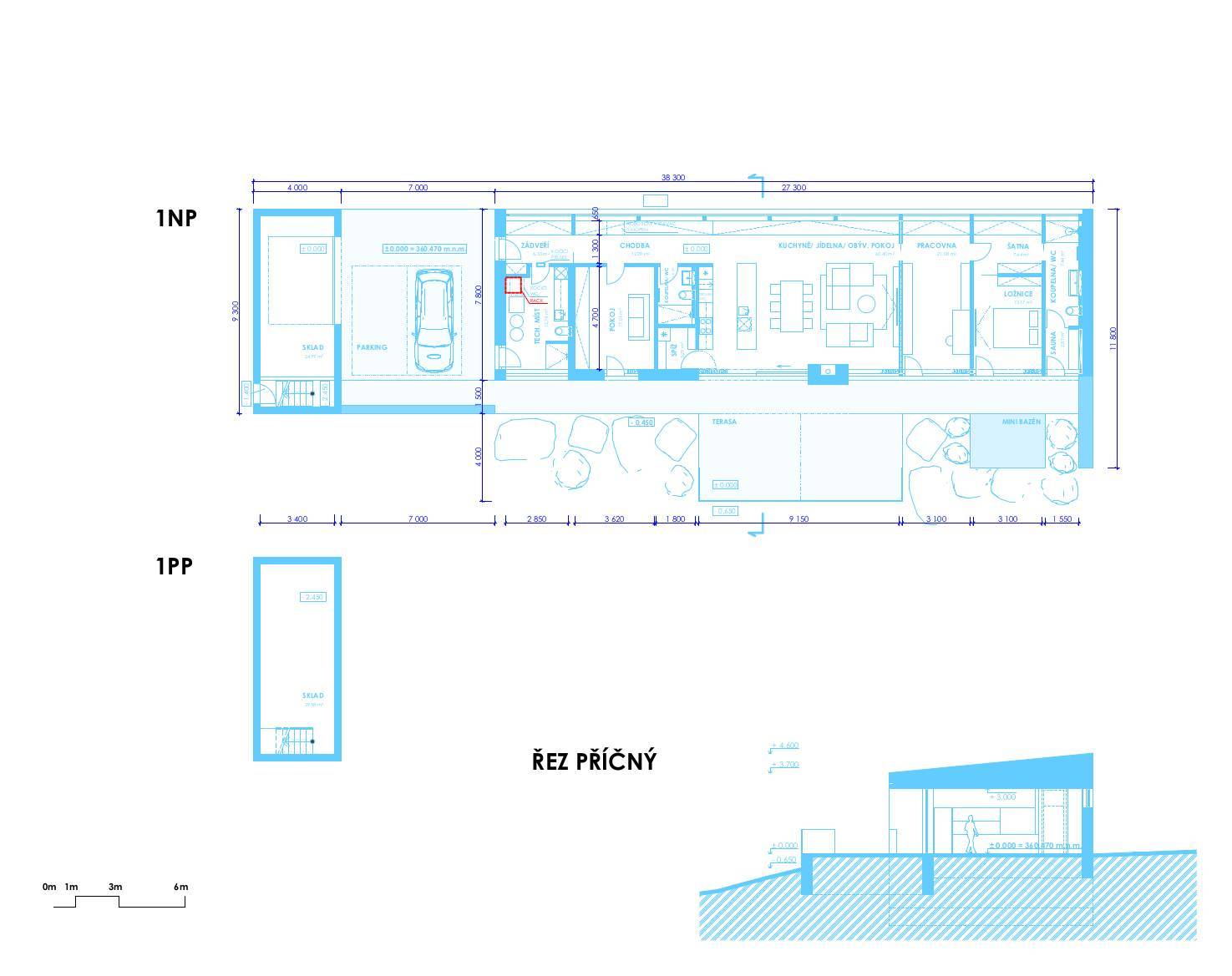 návrh domu, návrh zahrady, architektonická studie, projekt, návrh, Liberec, RD, rodinný dům, novostavba, interiér, Vít Lopatovský, architekt